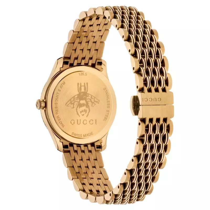 Gucci YA1265021 Naiste 29mm Roostevabast Terasest Šveitsi Kvartskell