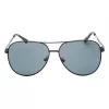 GUESS GF0231-02A Meeste ristkülikukujulised päikeseprillid - must raam, hallid läätsed 58mm