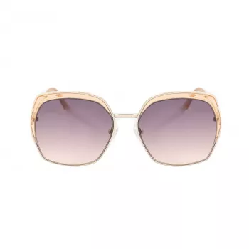 GUESS GF0410-5933F Naiste päikeseprillid - Läikiv must raam, gradient suitsuläätsed, 59 mm