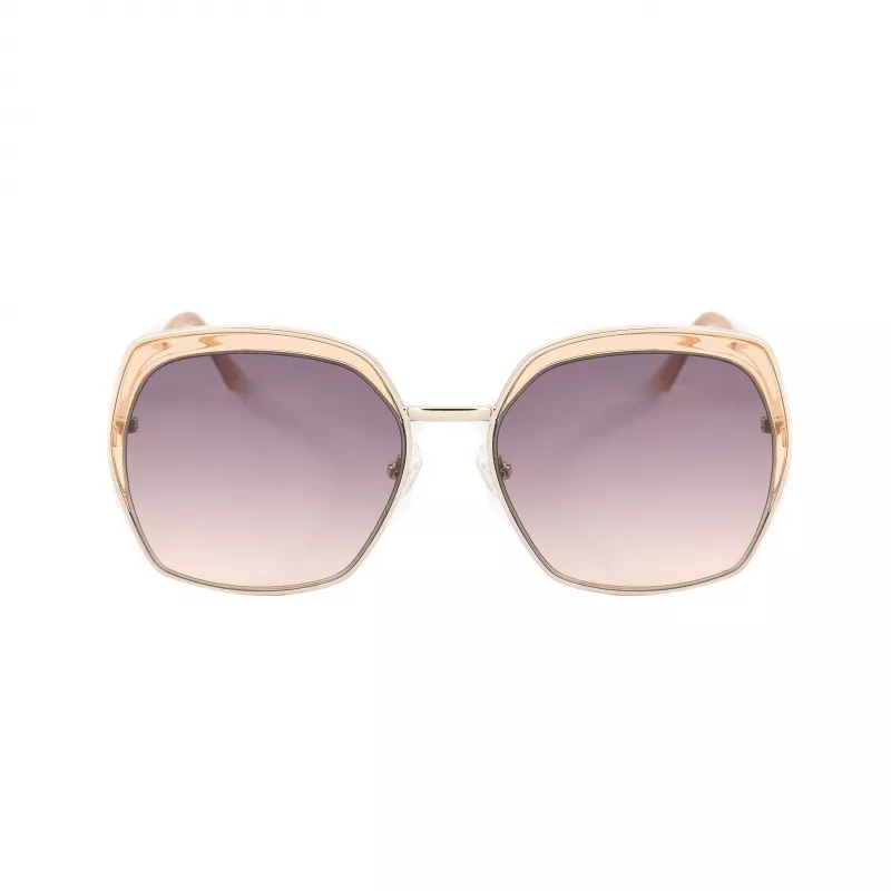 GUESS GF0410-5933F Naiste päikeseprillid - Läikiv must raam, gradient suitsuläätsed, 59 mm