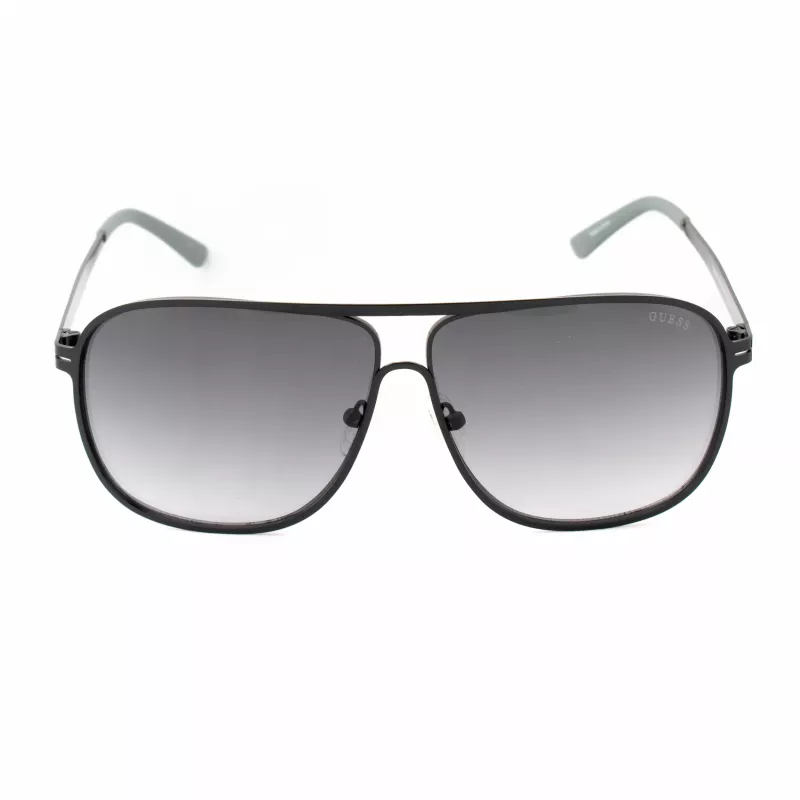 GUESS GF5025S-02B Meeste Pilootpäikeseprillid - Must raam, Suitsuhall lääts, 61mm