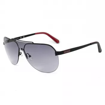 GUESS GF5053-0001B meeste ristkülikukujulised päikeseprillid - must raam, suitsuläätsed