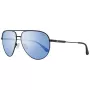 GUESS GF5083-01X Meeste Aviator Päikeseprillid - Must Metallraam, Hallid Polükarbonaat Läätsed, UV400 Kaitse