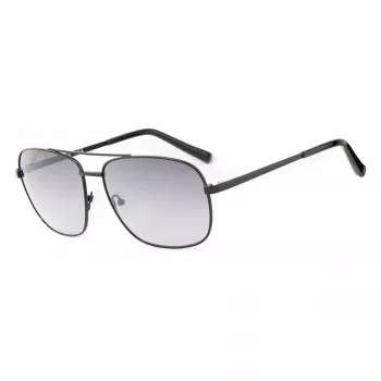 GUESS GG2114S-01B meeste päikeseprillid, must ruudukujuline raam, hall gradientlääts, 60 mm