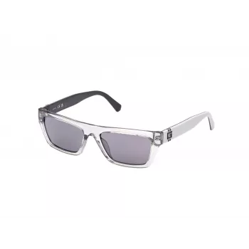 GUESS MAN Päikeseprillid GU00120-5520A Läikiv Must Raam Suitspeegelklaas 55/17/145 mm