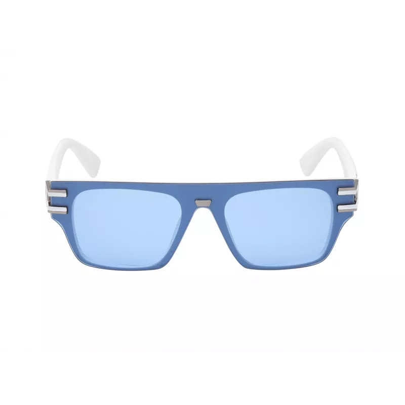 GUESS Men's Pilot Sunglasses GO00061-0021V Shiny Black Smoke Mirror