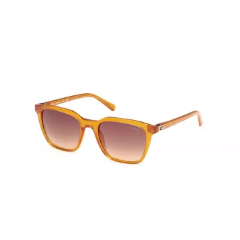 GUESS Men's Rectangular Sunglasses GU00170-5344F Havana Brown 53mm