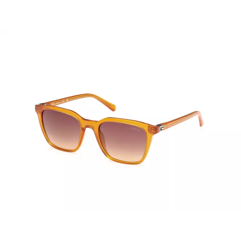 GUESS Men's Rectangular Sunglasses GU00170-5344F Havana Brown 53mm