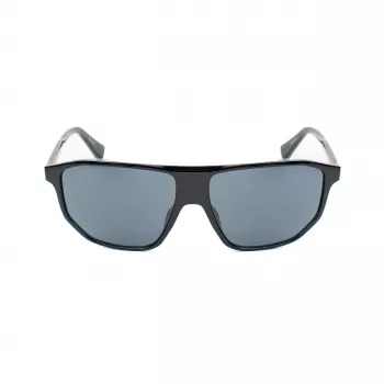 Guess meeste päikeseprillid GF00010-6101A - Läikiv must atsetaatraam, suitsused läätsed, UV400 kaitse