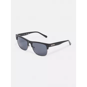 Guess meeste päikeseprillid GF00023-5601A must ruudukujuline raam hall klaas 56mm
