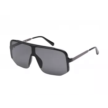 GUESS Men's Sunglasses GO00054-0001A Shiny Black Frame Smoke Lens Rectangular