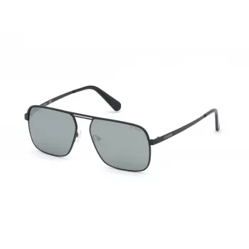 GUESS Meeste Päikeseprillid GU6939-5802Q Must Nelinurkne Raam Suitsuläätsed 58mm