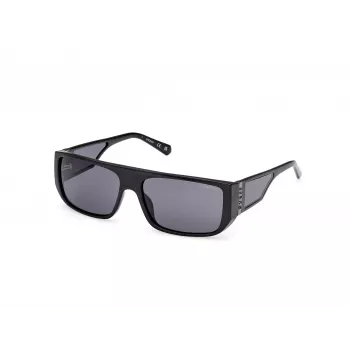 GUESS PÄIKESEPRIILLID GU00136-6001A Unisex Ruudukujuline Raam 60/16/140 mm Must/Hall