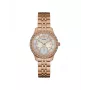 GUESS W0931L3 Naiste kvartskell 35mm valge silikoonrihmaga