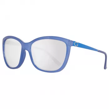 GUESS Women's Butterfly Sunglasses GU7444-5884C Havana Brown Tortoise Acetate Frame Brown Gradient Lens 58mm