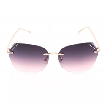 GUESS naiste GF0384-28T pruunid kilpkonnamustriga liblikpäikeseprillid, pruunid gradient-läätsed, 61mm