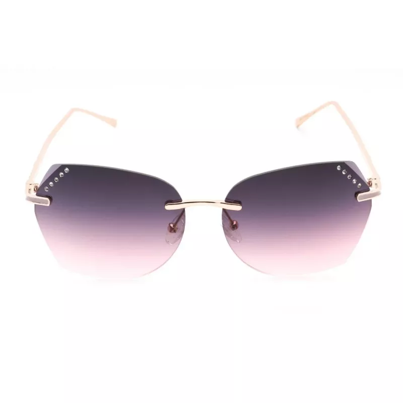 GUESS naiste GF0384-28T pruunid kilpkonnamustriga liblikpäikeseprillid, pruunid gradient-läätsed, 61mm