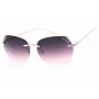 GUESS naiste GF0384-28T pruunid kilpkonnamustriga liblikpäikeseprillid, pruunid gradient-läätsed, 61mm