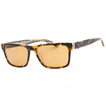 GUESS Naiste ristkülikukujulised atsetaatpäikeseprillid GU00074-53E Havana Brown Gradient 55mm
