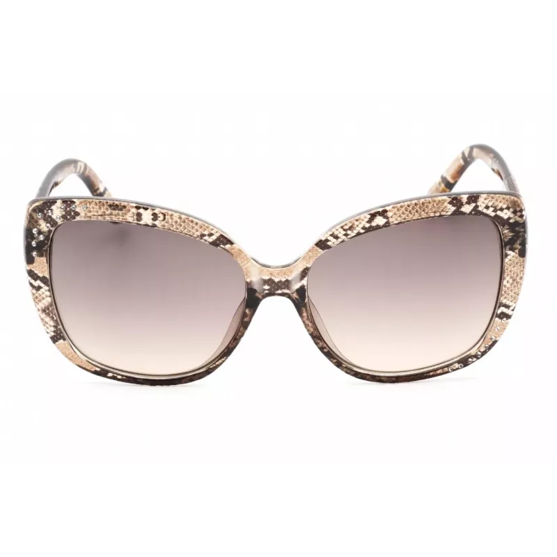 GUESS Women's Sunglasses GF0383-45F Butterfly Havana Acetate 57mm