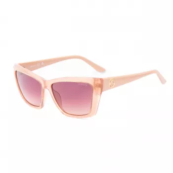 GUESS naiste päikeseprillid GU00098-5557F Havana atsetaat ruudukujuline raam pruuni gradiendi läätsedega 55/14/135 mm