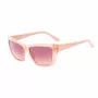 GUESS naiste päikeseprillid GU00098-5557F Havana atsetaat ruudukujuline raam pruuni gradiendi läätsedega 55/14/135 mm
