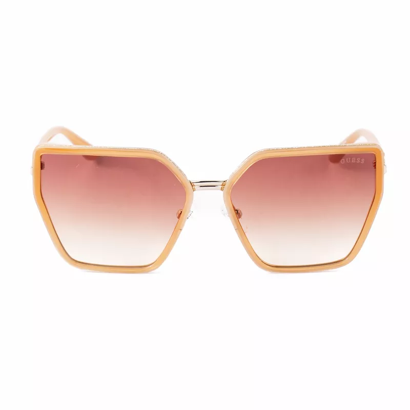 GUESS Naiste Päikeseprillid GU00146-5957F Ülisuured Ruudukujulised Havana Pruun Gradientläätsed 59mm