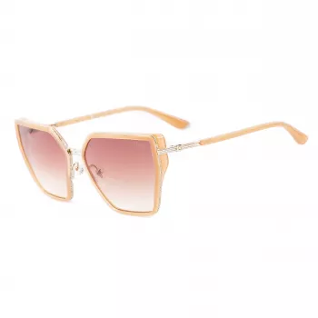 GUESS Naiste Päikeseprillid GU00146-5957F Ülisuured Ruudukujulised Havana Pruun Gradientläätsed 59mm