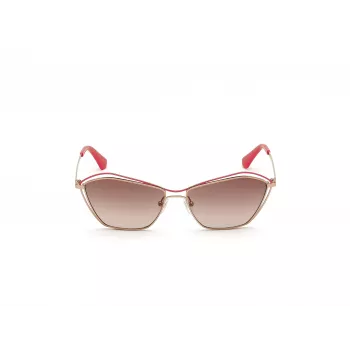 GUESS Naiste Päikeseprillid GU7639-28F Kuldne Liblikas/Kassisilm Raam Pruun Gradient Lääts UV400