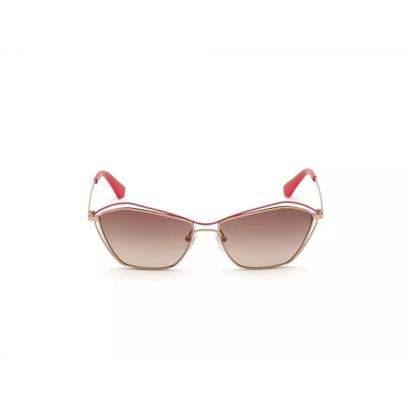 GUESS Naiste Päikeseprillid GU7639-28F Kuldne Liblikas/Kassisilm Raam Pruun Gradient Lääts UV400