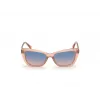 GUESS Naiste Päikeseprillid GU7774-5574W Pruun Havana Ruudukujuline Raam 55mm