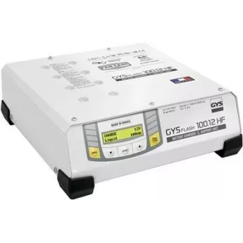 GYS FLASH 100.12 HF 100 A 12 V kõrgsageduslik automaatne akulaadija ja toiteallikas LCD-ekraaniga 029415