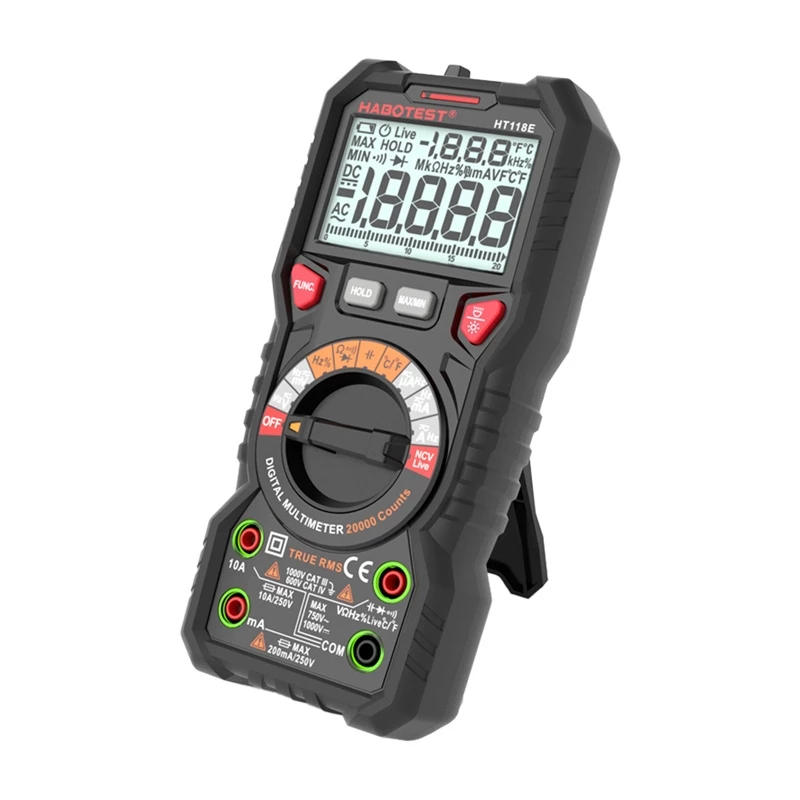 Habotest HT118E Universaalne digitaalne multimeeter True RMS NCV