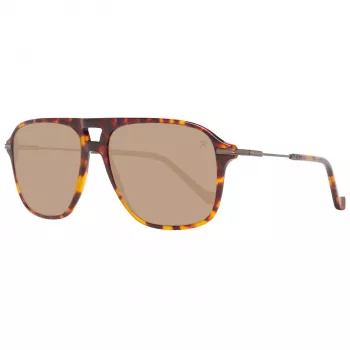 HACKETT MAN SUNGLASSES HSB86512756 - Havana Acetate Rectangular Frame with Brown Gradient Lenses - 56/16/140 mm
