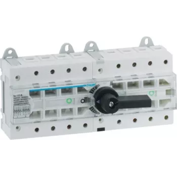 HAGER HI405R 4-pooluseline 100A käsitsi ümberlüliti I-0-II DIN-liinile