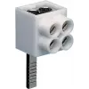 Hager KF82A 1-pooluseline ühendusklemm, tihvtühendus, 2x16 mm², hall
