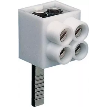 Hager KF82A 1-pooluseline ühendusklemm, tihvtühendus, 2x16 mm², hall