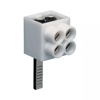 Hager KF82A 1-pooluseline ühendusklemm, tihvtühendus, 2x16 mm², hall