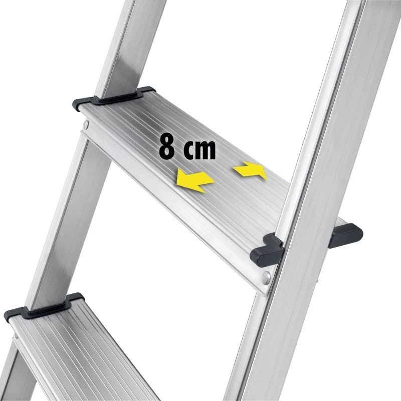 HAILO L60 StandardLine Alumiiniumist Astmetrepp, 6 astet, 150 kg, EN 131