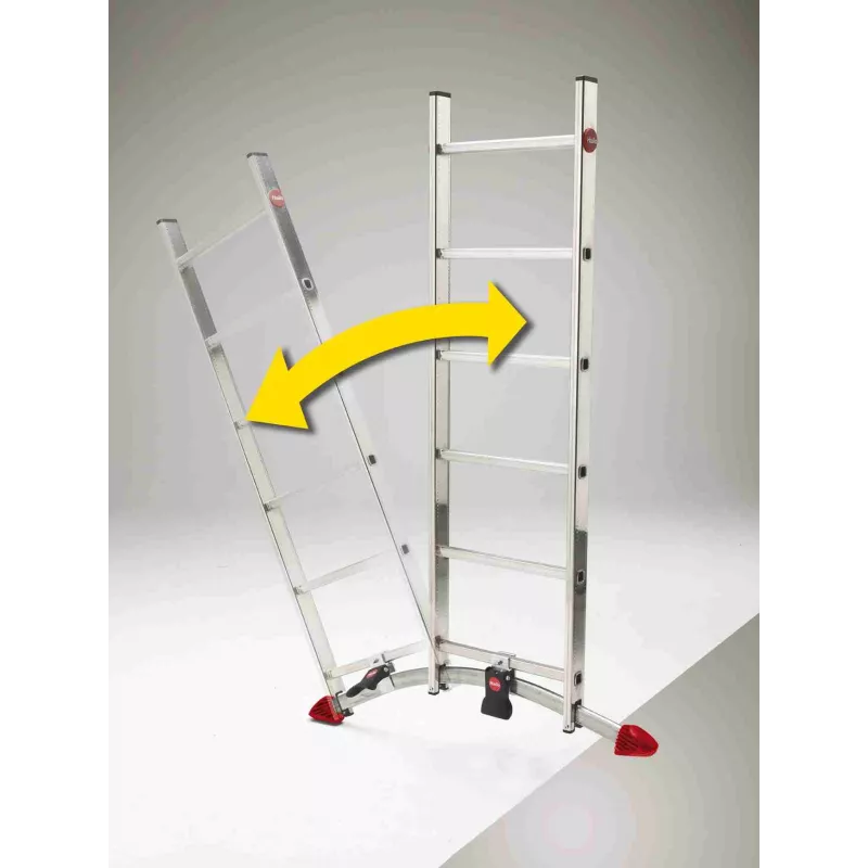 HAILO ProfiLOT Kombineeritud Redel S100, Alumiinium, 3x12 Astet, 150 kg, EN 131 Professionaalne