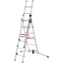 Hailo S100 ProfiLOT Kombineeritud Redel, Alumiinium, 2x6+1x5 Pulka, 3-osaline, Max Koormus 150 kg