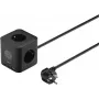 Hama 3-kohaline pikendus 2x USB-C, 1x USB-A, 67W, ekraan, 1,4m, must (00223196)