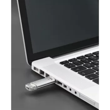 Hama C-Laeta 128GB USB 3.1 Gen 1 kahe USB-A/USB-C pistikuga mälupulk - hõbedane 00213109