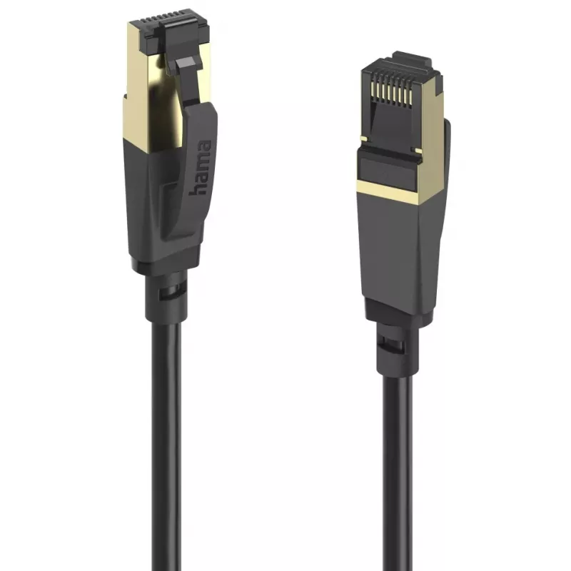 HAMA Cat 8 võrgukaabel 40 Gbit/s S/FTP 1,5 m must