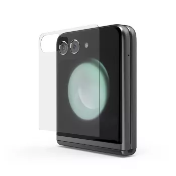 Hama Clear Protect kaitsekile Samsung Galaxy Z Flip5 jaoks - 2 pakki, PET, läbipaistev, kriimustus- ja sõrmejälgede kindel, lihtne kuivpaigaldus 00233310