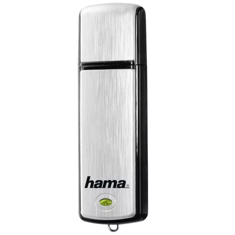 Hama FlashPen Fancy 16GB USB 2.0 mälupulk, sissetõmmatav, must/hõbedane 00181081