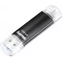 Hama Laeta Twin USB mälupulk 128 GB, USB Type-A ja Micro-USB, USB 3.2 Gen 1, must 00181099