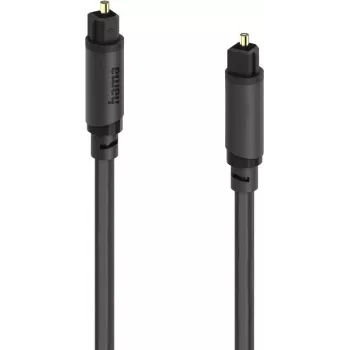 Hama optiline helikaabel, Toslink isane - Toslink isane, 0,75 m, must 00202015