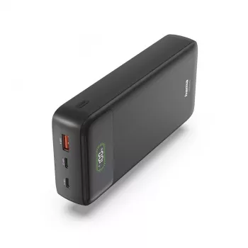 Hama Power Pack PD27-W65 27000mAh Power Bank, 2x USB-C, USB-A, kiirlaadimine, must 00201781