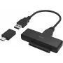 Hama USB 3.0 SATA adapter 2,5-tollistele ja 3,5-tollistele SSD- ja HDD-ketastele (00200761)